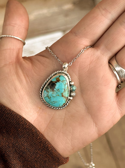 Baja Turquoise & Sterling Silver Necklace