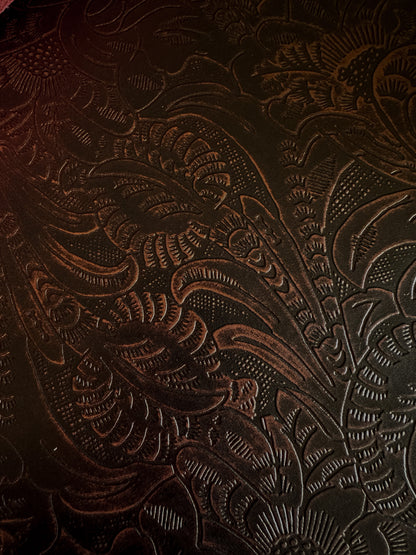 Embossed Leather Hair Clip