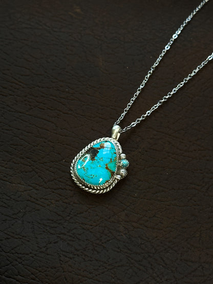 Baja Turquoise & Sterling Silver Necklace