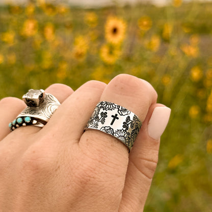 Floral Faith Ring