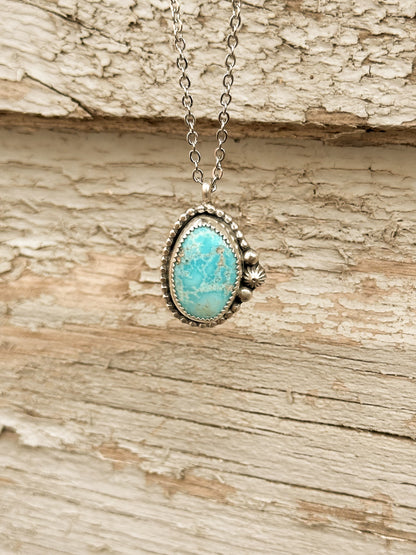 Bluebird Turquoise & Sterling Silver Necklace
