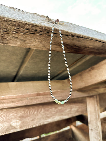Faux Navajo Pearl & Turquoise Necklace