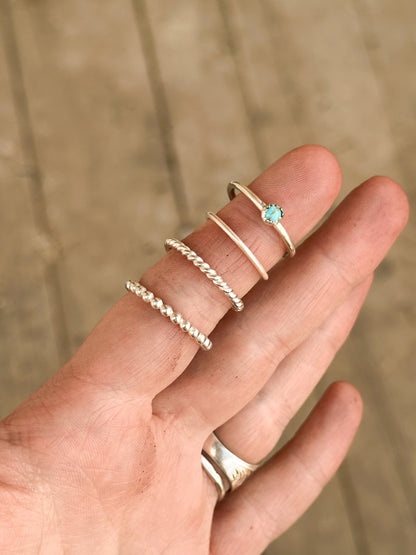 Sterling Silver Stacking Rings - Individual