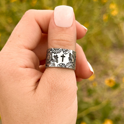 Floral Faith Ring