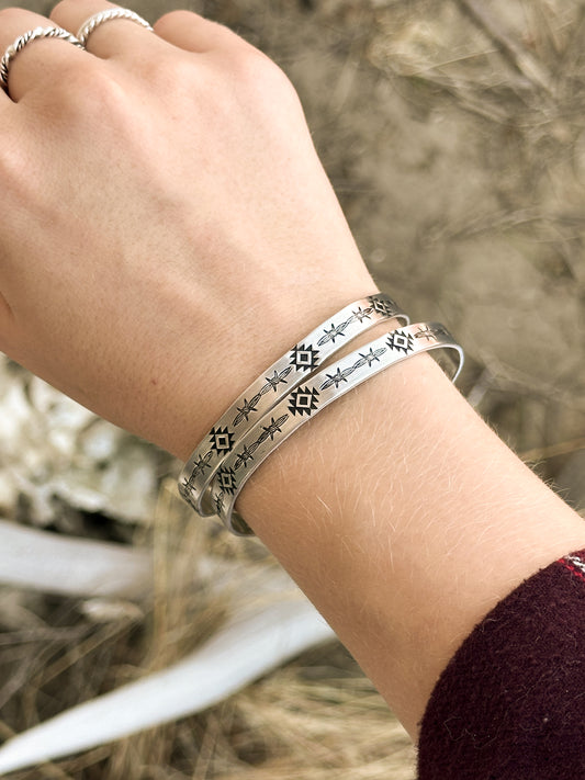 Barbed Wire & Aztec Bracelet