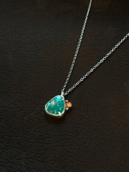 Campitos Turquoise & Sterling Silver Necklace