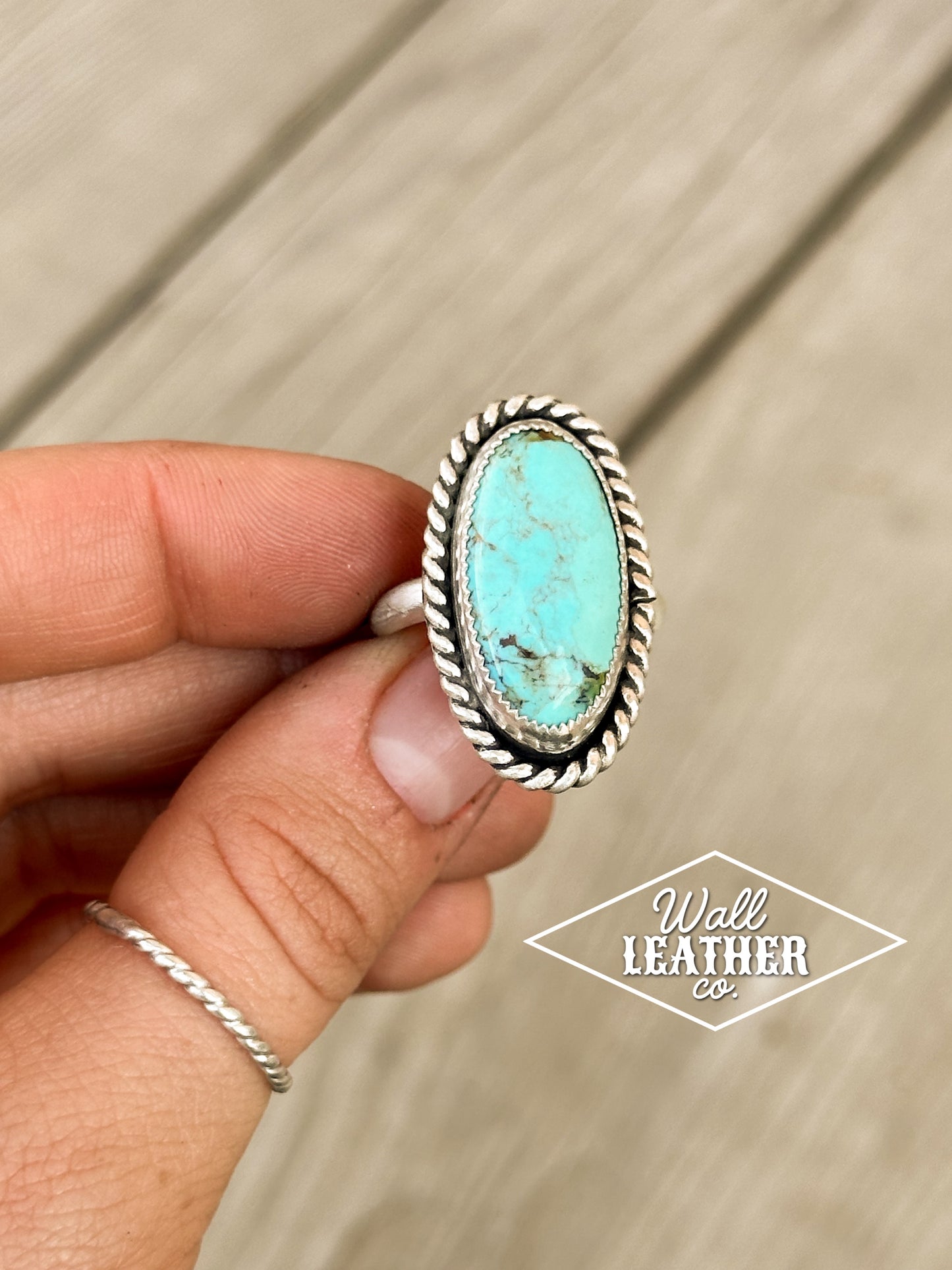 Kingman Turquoise & Sterling Silver Statement Ring