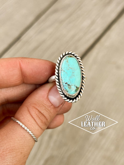 Kingman Turquoise & Sterling Silver Statement Ring