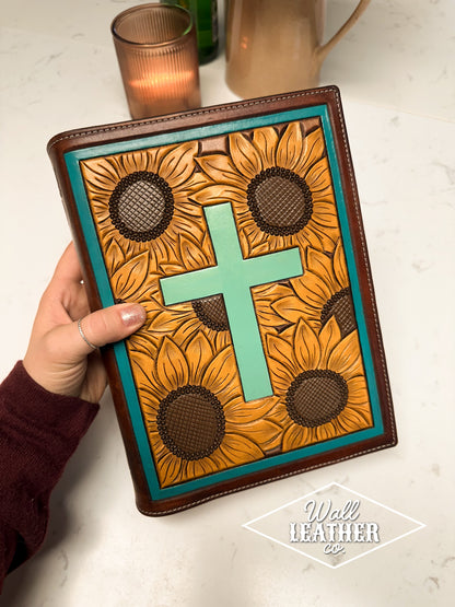 Sunflowers & Cross Bible Cover - She Reads Truth CSB Bible