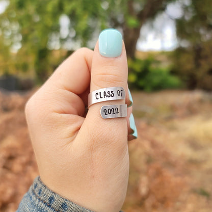 Class of 2024 Simple Wrap Ring