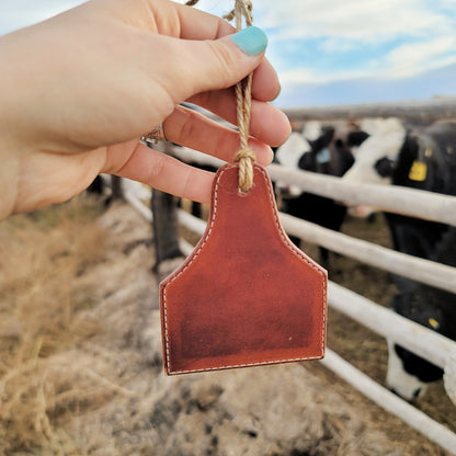 Leather Cattle Tag Air Freshener