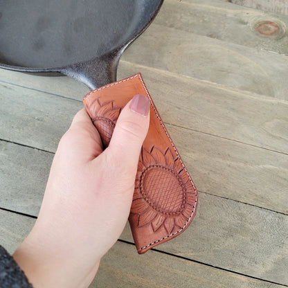 Sunflowers Cast Iron Pan Handle Cover