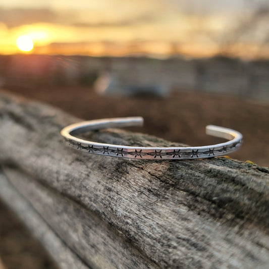 Barbed Wire Bangle Bracelet