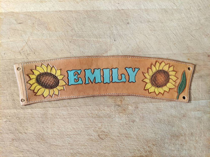 Hand Tooled Custom Leather Coffee Sleeve