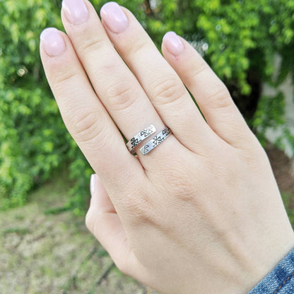 Aztec Wrap Ring