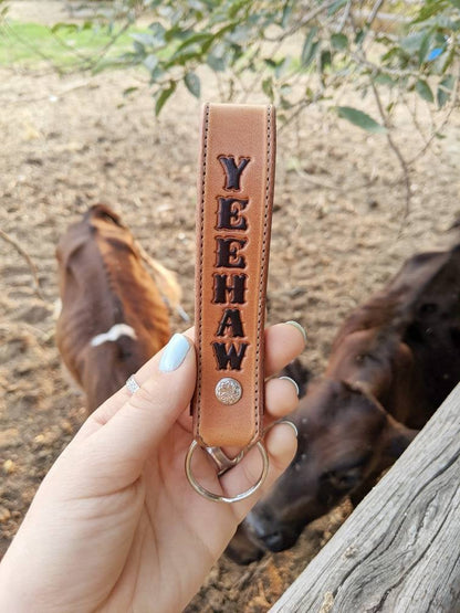 Personalized Name Keychain Stitched