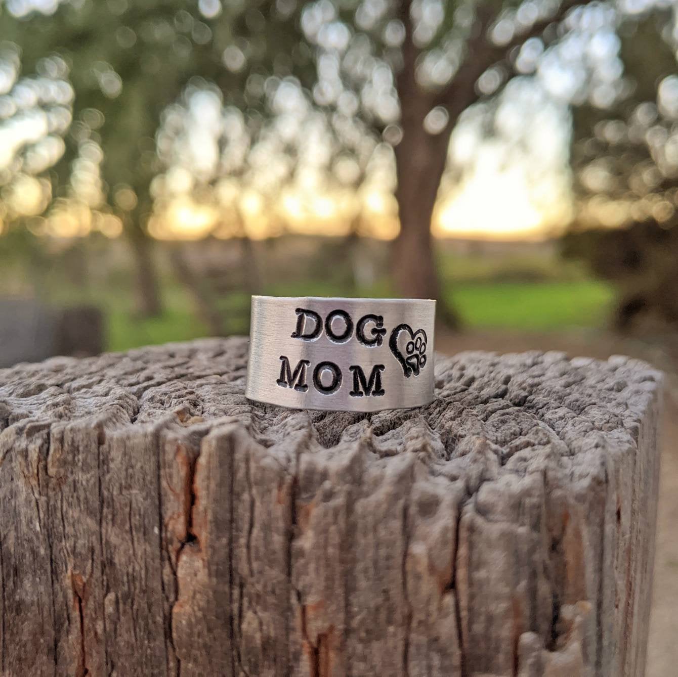 Dog Mom Wide Ring