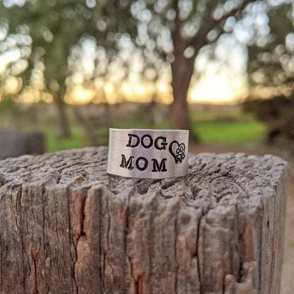 Dog Mom Wide Ring